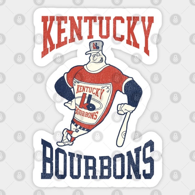 Kentucky Bourbons Defunct Louisville Softball Sticker by darklordpug